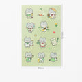 Mohamm 1Pc Pet Material Cute Kawaii Stickers Hand Account Decoration Stickers Student Supplies