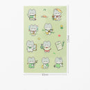 Mohamm 1Pc Pet Material Cute Kawaii Stickers Hand Account Decoration Stickers Student Supplies