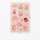 Mohamm 1Pc Pet Material Cute Kawaii Stickers Hand Account Decoration Stickers Student Supplies