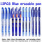 100Pcs/Set Erasable Gel Pen 0.5mm Erasable Pen Refill Rod Blue Black Ink Washable Handle For School Stationery Office Writing