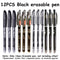 100Pcs/Set Erasable Gel Pen 0.5mm Erasable Pen Refill Rod Blue Black Ink Washable Handle For School Stationery Office Writing