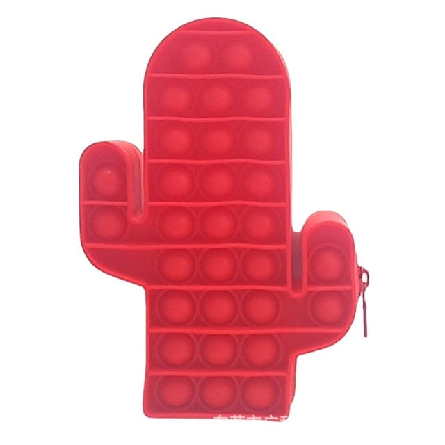 New Pop It Push Bubble Fidget Toys Pencil Case Children Stress Relief Squeeze Toy Antistress Popit Soft Squishy Kids Toys Gifts