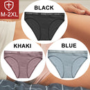 FINETOO 3PCS/Set Women Cotton Underwear Pantys Lingerie Letter Underpants Ladies 9 Solid Colors M-XXL Woman Sexy Panties Briefs