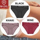 FINETOO 3PCS/Set Women Cotton Underwear Pantys Lingerie Letter Underpants Ladies 9 Solid Colors M-XXL Woman Sexy Panties Briefs