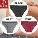 FINETOO 3PCS/Set Women Cotton Underwear Pantys Lingerie Letter Underpants Ladies 9 Solid Colors M-XXL Woman Sexy Panties Briefs