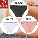 FINETOO 3PCS/Set Women Cotton Underwear Pantys Lingerie Letter Underpants Ladies 9 Solid Colors M-XXL Woman Sexy Panties Briefs
