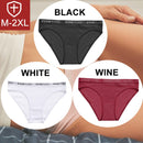 FINETOO 3PCS/Set Women Cotton Underwear Pantys Lingerie Letter Underpants Ladies 9 Solid Colors M-XXL Woman Sexy Panties Briefs