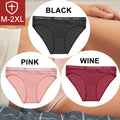 FINETOO 3PCS/Set Women Cotton Underwear Pantys Lingerie Letter Underpants Ladies 9 Solid Colors M-XXL Woman Sexy Panties Briefs