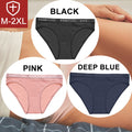 FINETOO 3PCS/Set Women Cotton Underwear Pantys Lingerie Letter Underpants Ladies 9 Solid Colors M-XXL Woman Sexy Panties Briefs