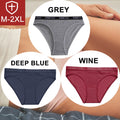 FINETOO 3PCS/Set Women Cotton Underwear Pantys Lingerie Letter Underpants Ladies 9 Solid Colors M-XXL Woman Sexy Panties Briefs