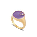 Smile Gal Ring Alien Flower Queen Rings Namel Thick Ring Size Luxury Spring Fine Lucky Jewelry Heart Clouds Rings for Women Gift