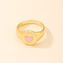 Smile Gal Ring Alien Flower Queen Rings Namel Thick Ring Size Luxury Spring Fine Lucky Jewelry Heart Clouds Rings for Women Gift