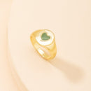 Smile Gal Ring Alien Flower Queen Rings Namel Thick Ring Size Luxury Spring Fine Lucky Jewelry Heart Clouds Rings for Women Gift