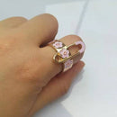 Smile Gal Ring Alien Flower Queen Rings Namel Thick Ring Size Luxury Spring Fine Lucky Jewelry Heart Clouds Rings for Women Gift