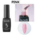 KODI Nude Color Jelly UV Gel Natural Rubber Base Nail Polish Translucent Semi Permanent Nail Art Lacquer Base Top Coat Gellak
