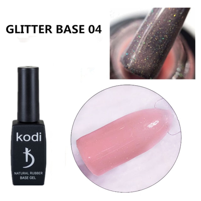 KODI Nude Color Jelly UV Gel Natural Rubber Base Nail Polish Translucent Semi Permanent Nail Art Lacquer Base Top Coat Gellak