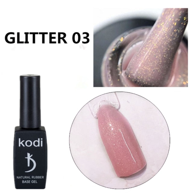 KODI Nude Color Jelly UV Gel Natural Rubber Base Nail Polish Translucent Semi Permanent Nail Art Lacquer Base Top Coat Gellak