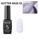 KODI Nude Color Jelly UV Gel Natural Rubber Base Nail Polish Translucent Semi Permanent Nail Art Lacquer Base Top Coat Gellak