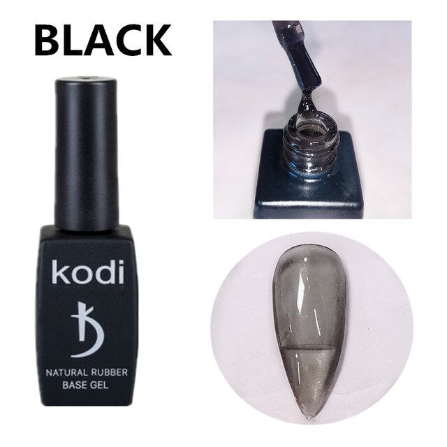 KODI Nude Color Jelly UV Gel Natural Rubber Base Nail Polish Translucent Semi Permanent Nail Art Lacquer Base Top Coat Gellak