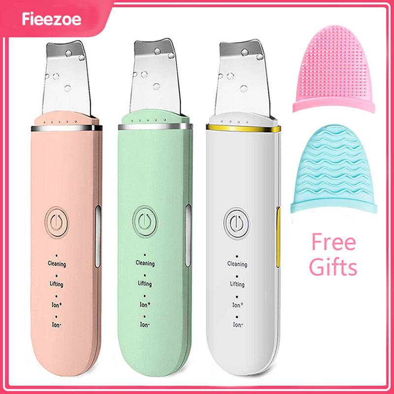 Beauty Ultrasonic Skin Scrubber USB Plug Facial Cleansing Blackhead Remover Face Cleaner Machine Skin Care Acne Massager Tools