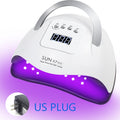 Newest 57LEDs UV LED Nail Lamp Acrylic Nail Gel Dryer Lamp With Smart Sensor Low Heat Mode Pink Nail Art Salon Manicure Machine
