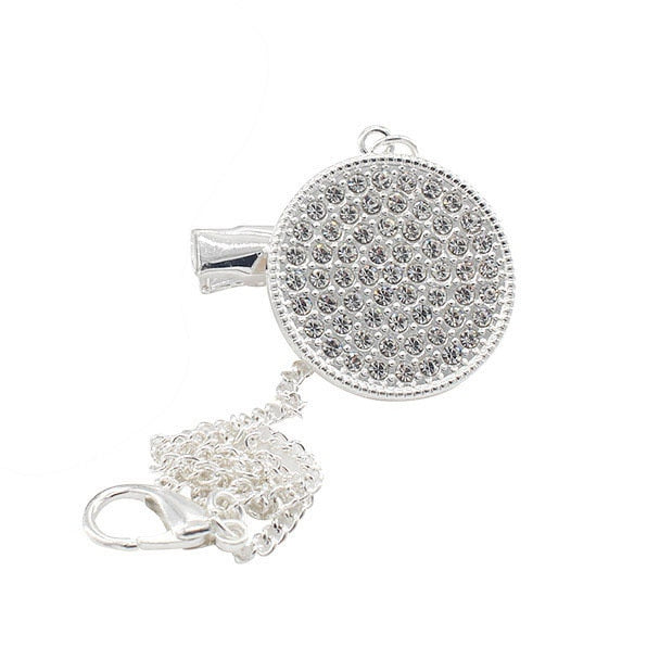 Name Initial Letters Baby Pacifier Newborn Silicone Pacifier Rose Gold Bling Infant Nipple BPA Free Baby Soother Dummy 0-24M