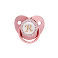 Name Initial Letters Baby Pacifier Newborn Silicone Pacifier Rose Gold Bling Infant Nipple BPA Free Baby Soother Dummy 0-24M
