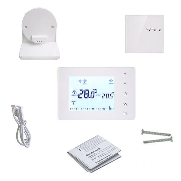Beok WiFi & RF Wireless Thermostat for Gas Boiler Room Heating Smart Remote Temperature Controller Works With Google Home Alexa