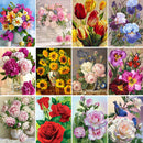 Sale 5D DIY Diamond Painting Flowers Rose Cross Stitch Kit Full Drill Embroidery Mosaic Art Picture of Rhinestones Decor Gift