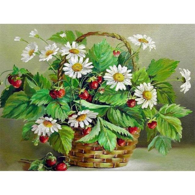Sale 5D DIY Diamond Painting Flowers Rose Cross Stitch Kit Full Drill Embroidery Mosaic Art Picture of Rhinestones Decor Gift