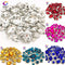 22 colors 50pcs/pack Mix size high grade Crystal buckle+claw rhinestone,Silver base galss sew on stones diy/Clothing accessories