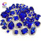 22 colors 50pcs/pack Mix size high grade Crystal buckle+claw rhinestone,Silver base galss sew on stones diy/Clothing accessories