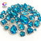 22 colors 50pcs/pack Mix size high grade Crystal buckle+claw rhinestone,Silver base galss sew on stones diy/Clothing accessories