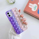 3D Push Rainbow Bubble Playgame Case For iphone 12mini 11 pro max Soft Cute for iphone Xr XS X 8 7 6 plus SE20 Fidget Toys
