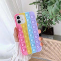 3D Push Rainbow Bubble Playgame Case For iphone 12mini 11 pro max Soft Cute for iphone Xr XS X 8 7 6 plus SE20 Fidget Toys