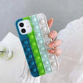 3D Push Rainbow Bubble Playgame Case For iphone 12mini 11 pro max Soft Cute for iphone Xr XS X 8 7 6 plus SE20 Fidget Toys