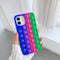3D Push Rainbow Bubble Playgame Case For iphone 12mini 11 pro max Soft Cute for iphone Xr XS X 8 7 6 plus SE20 Fidget Toys