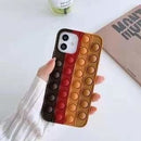 3D Push Rainbow Bubble Playgame Case For iphone 12mini 11 pro max Soft Cute for iphone Xr XS X 8 7 6 plus SE20 Fidget Toys