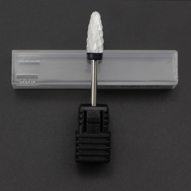 19 Type Ceramic Nail Drill Bit For Electric Drill Machine Manicure Accessory Ceramic Milling Cutter Nail File Tool Nail salon