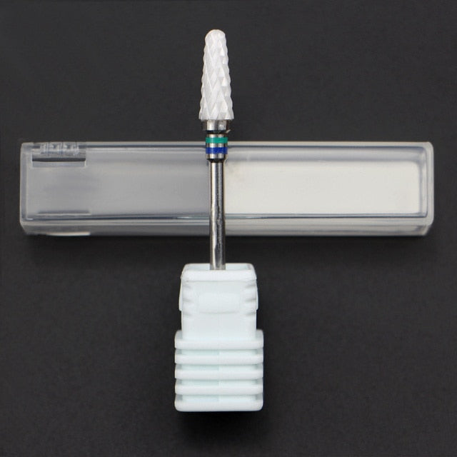 19 Type Ceramic Nail Drill Bit For Electric Drill Machine Manicure Accessory Ceramic Milling Cutter Nail File Tool Nail salon