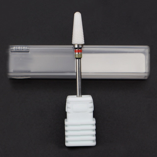 19 Type Ceramic Nail Drill Bit For Electric Drill Machine Manicure Accessory Ceramic Milling Cutter Nail File Tool Nail salon