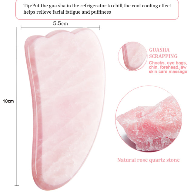 Natural Jade Face Massager Gua sha Scraper Board Facial Guasha Meridian Muscle Relaxation Skin Lifting Face Thin Gouache Scraper