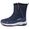 2021 Winter New Thick Couple Snow Boots Plus Velvet Warm Side Zipper Outdoor Casual Short Boots Cold Resistance Men Cotton Shoes