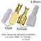100Pcs 2.8mm 4.8mm 6.3mm Plug Spring Female Male Spade Cold Crimp Terminals Connector Car Speaker Electrical Wire Connectors Set