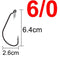 20pcs Wide Gap Worm Fishing Hooks Jig Crank Big Bass Hook Black High Carbon Steel Crank Barbed Hook for Soft Fishing Lure