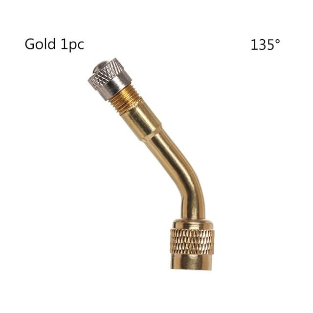 1Pc 45/90/135 Degree Air Tyre Valves For Truck Motorcycle Cycling Accessories Adapter Car Valve Extension Stem Brass High qualit