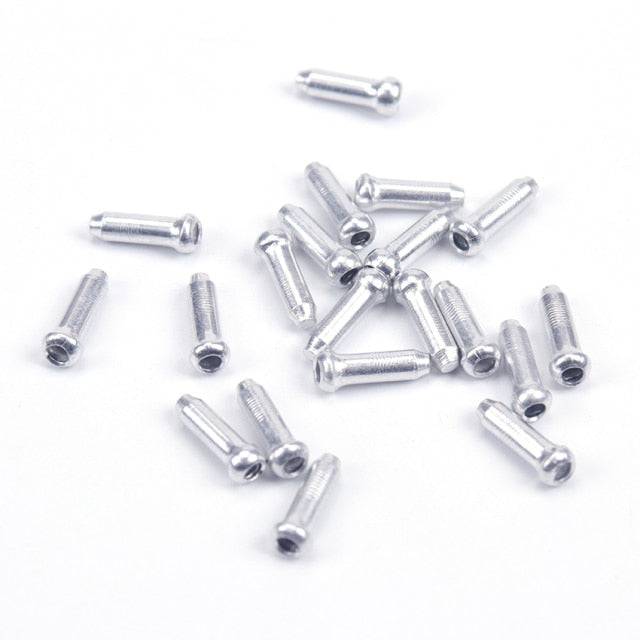 20PCS Bicycle Cable End Caps Bike Wire End Caps Brake Derailleur Shifter Cable Tips Crimps Tail Cap Bike Accessories