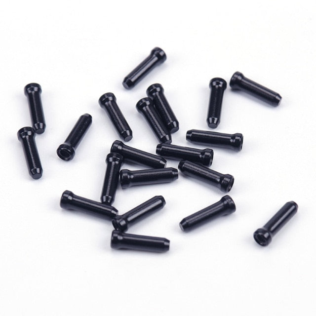 20PCS Bicycle Cable End Caps Bike Wire End Caps Brake Derailleur Shifter Cable Tips Crimps Tail Cap Bike Accessories