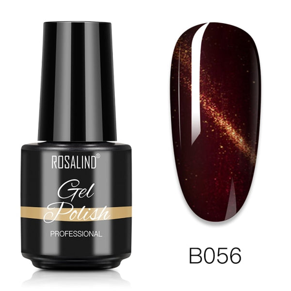 ROSALIND Gel nail polish 86 Colors 7ml Hybrid Varnish for Semi Permanent Gel Manicure Nail Soak Off uv Shining Series Nail Art