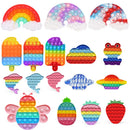 Push  Bubble Fidget Sensory Toy Antistress Push Bubble  Fidget Toy Brain Train Stress Relief for Autism Squeeze Toys